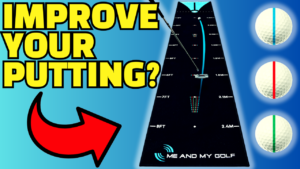 me and my golf breaking ball putting mat to improve your putting from home