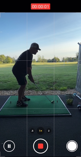 how to record your golf swing at the range