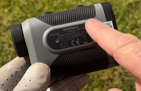 bornku golf rangefinder magnet up close