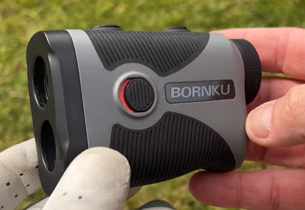 bornku golf rangefinder up close in my hands