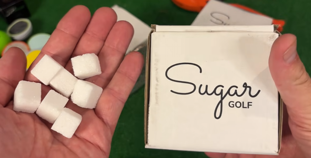 Sugar Pure Golf Ball Review the box looks like a sugar cube