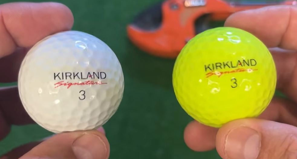 mygolf spy robot test 2026 kirkland white vs yellow golf balls