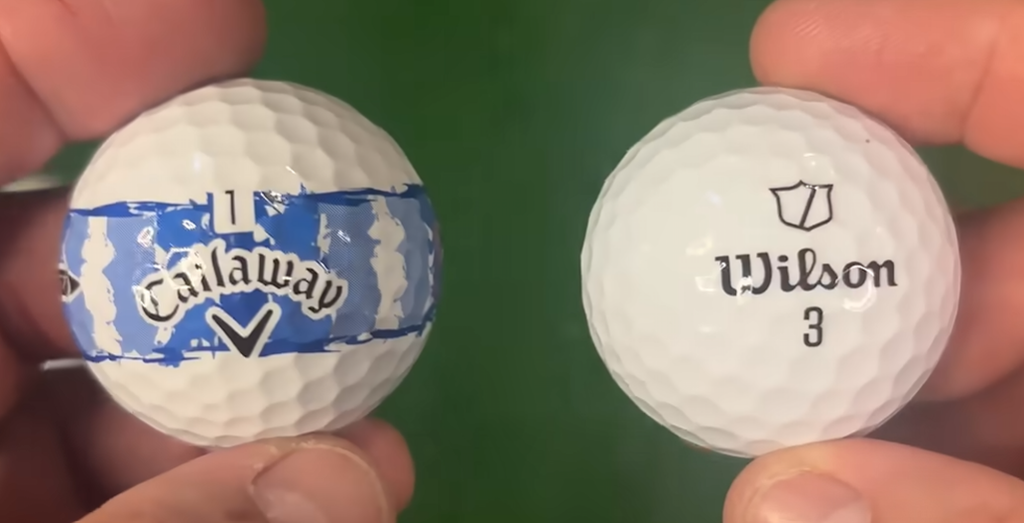 Callaway Supersoft vs Wilson Duo Soft golf balls compared side by side