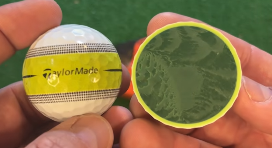 TaylorMade Tour Response cut open.