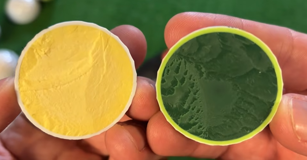 TaylorMade Tour Response vs Titleist Tour Soft golf balls cut open inside layers