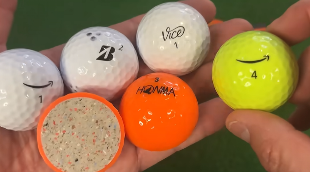 best budget ionomer golf balls for average golfers side by side