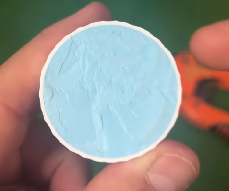 up close look at the inside of the callaway supersoft golf ball. 
