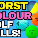 The worst coloured golf balls can be surprisingly difficult to track and find, with black, red, gold and glittery designs among the hardest to see on the course.