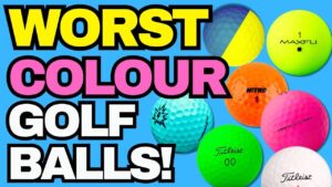 The worst coloured golf balls can be surprisingly difficult to track and find, with black, red, gold and glittery designs among the hardest to see on the course.